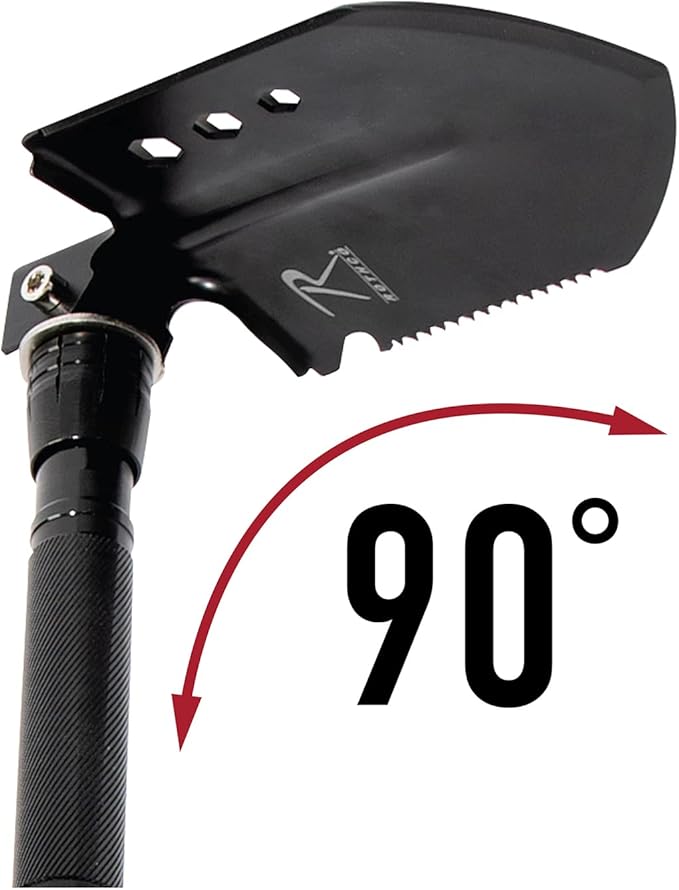 Rothco 8-1 Multi-Tool Survival Shovel Portable Camping Shovel Tactical Entrenching Tool Stainless Steel