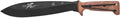 Tops Knives Power Eagle Full Tang Fixed Blade- Black Traction Coating Blade Finish- Black Ballistic Nylon Sheath