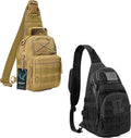 G4Free Outdoor Tactical Bag Backpack Military Sport Bag Pack Sling Shoulder Backpack and Tactical EDC Sling Backpack Military Rover Shoulder Sling Bag Pack Molle Assault Range Bag