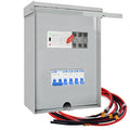 Transfer Switch 50 Amp 6 Circuit 120/240V Pre-Wired Automatic Transfer Switch Kit for Home Generator Meeting NEMA 3R Standards for Outdoor and Indoor