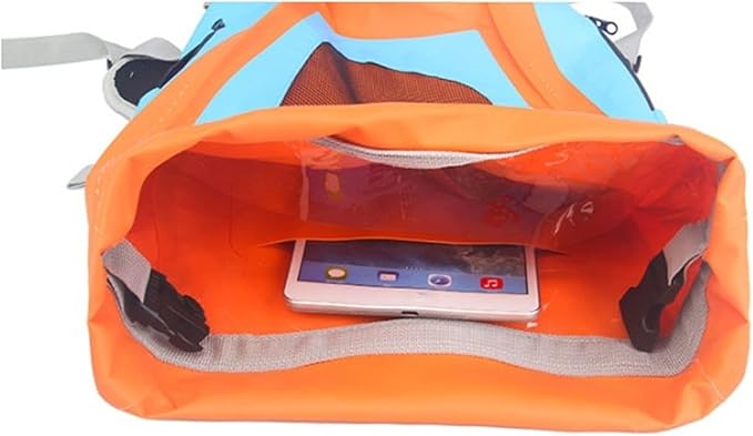 Waterproof Backpack 25L Heavy Duty Floating Waterproof Dry Bag Portable Seal Dry Bags with Zippered Pocket Lightweight Bags (Color : B)