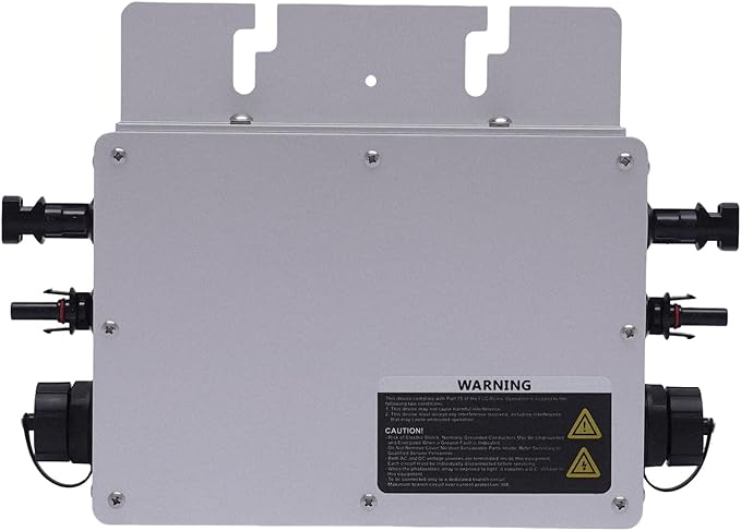 700W Solar Micro Inverter 110V Grid Tie Solar Inverter with MPPT Technology Sine Wave Inverters DC 22-50V Input AC 110V Output for 30V or 36V Solar Panel LCD Display 8.39 x 2.28 x 9.84 in