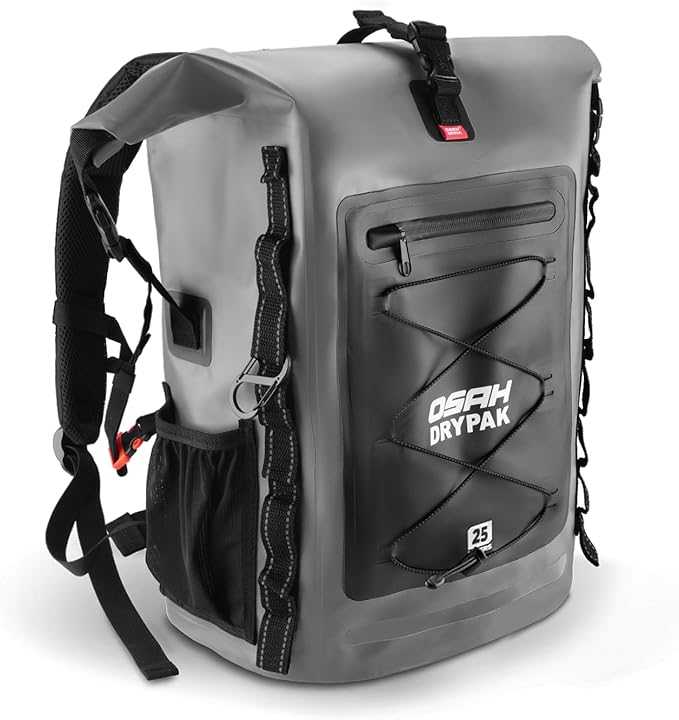 Waterproof Backpack Dry Bag 25L/35L/55L/85L – Heavy Duty Roll-Top Hiking Backpack Sack Keeps Gear Dry for Travel Kayaking Boating Camping Rafting and Fishing