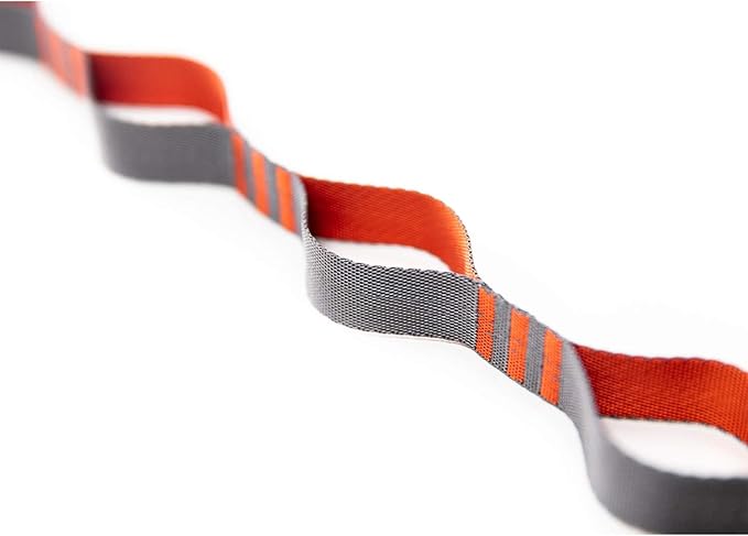 KAMMOK: Python 10' Tree Friendly Hammock Straps | Woven No-Stretch Knotless Durable (Lightweight &amp Compact: Perfect for Hiking Camping Backpacking) Set of 2 w/Stuff Sack