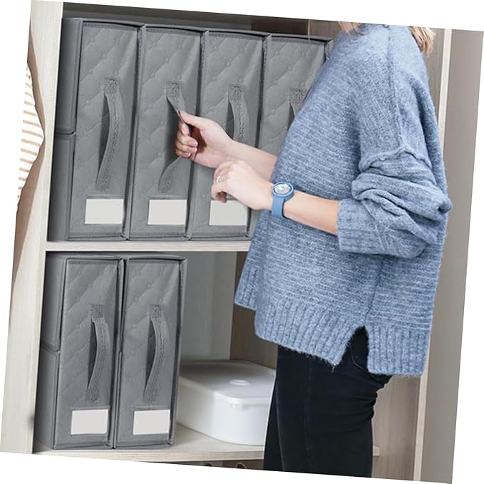 Bedding Organizer Storage Bin Foldable Container for Blankets and Design Elegant Cover for Closets and Dorm Rooms Capacity Storage