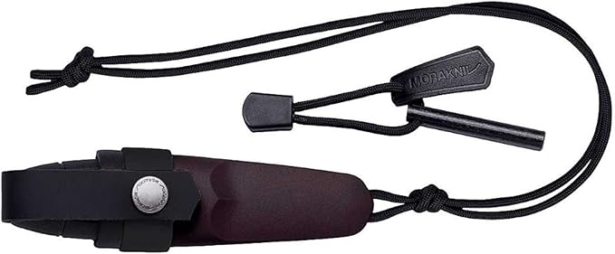 Morakniv Eldris Fixed-Blade Pocket-Sized Knife with Sandvik Stainless Steel Blade Lanyard and Firestarter 2.2-Inch