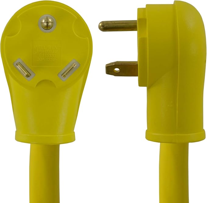 Conntek 14355 RV Pigtail Adapter RV 30 Amp Male Plug To 30 Amp Locking Female Connector 1.5 - Feet