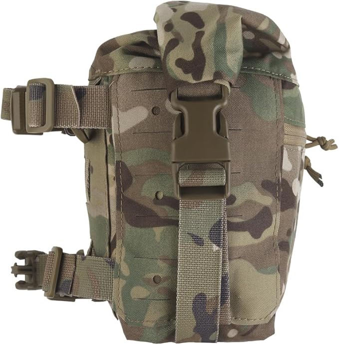 Tactical Expansion Pack Chest BagLarge Capacity MOLLE Admin Pouch Utility Chest Pouch for Placard Split Chest Rig