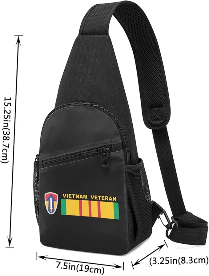 2nd Field Force Vietnam Veteran Chest Pack Leisure Shoulder Crossbody Chest Bag