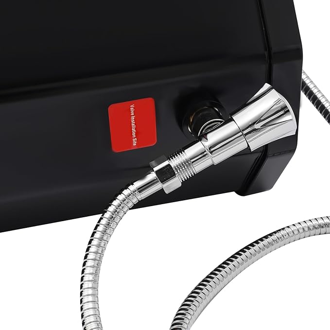 LOYALHEARTDY 7.93-Gallon Pressurized Water Tank for Camping Shower Off Road Shower for Overlanding Portable Water Storage Roof Rack Mount for VehiclesTrucksSUV