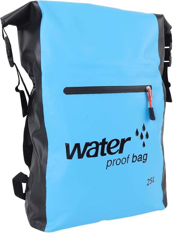 25L Water Dry Bag Wet Dry Separation Hiking Backpack Outdoor Hiking Backpack with Shoulder Strap for Outdoors Activities (Blue)