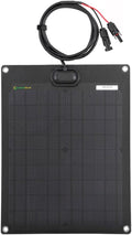 Lensunsolar 20W 12V ETFE Black Flexible Solar Panel 18.5x12in Ultrathin Ultra Lightweight PERC Mono High Efficiency Solar Cells for Campers RVs BoatsCamping Tent