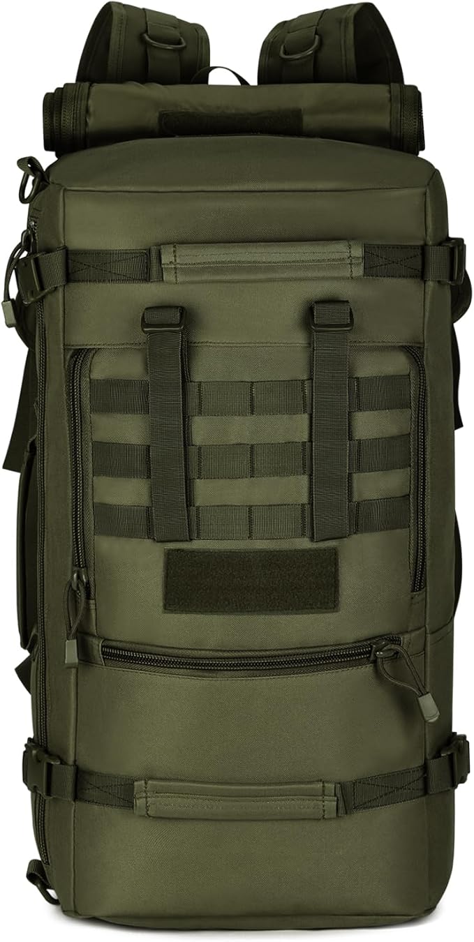 HUNTVP 50L 3 Way Tactical Backpack Military MOLLE Assault Backpack Modular WR Bag