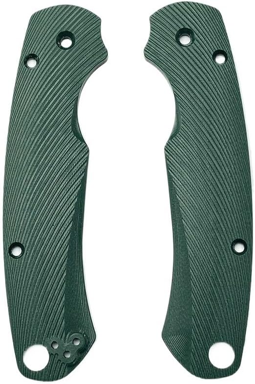 1 Pair Custom G10 Scales Handle Fits for C81 DIY Making Replacement Accessory(Green)