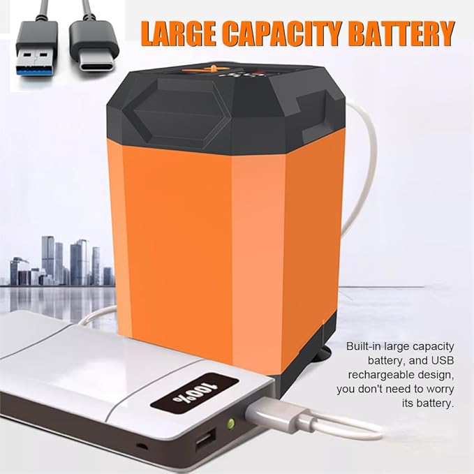 TARSHYRY Shower Pump Portable Rechargeable Real Time Display High Water Pressure for Outdoor Camping Traveling Hiking with USB Rechargeable Design