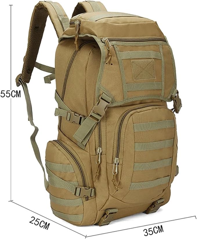 Tactical Backpack Survival Bag HuntingCompatible For Men Outdoor Travel Hiking Rucksack Camping Trekking(Green)