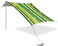 St Patrick Beach Tent Sun Shelter Set UPF50+ UV Protection 10.5 x 9.19 FT Camping Shade Canopy with Sandbags Sand Anchors Carrying Bag and Others