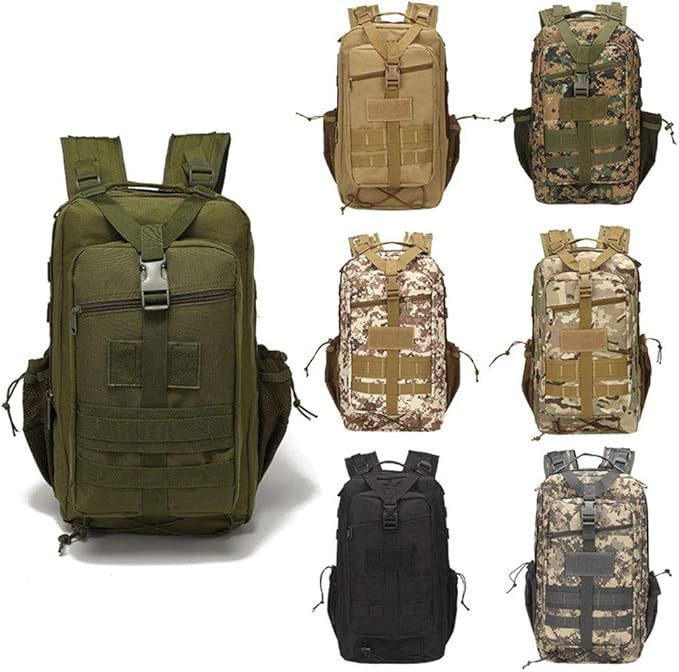 Outdoor Sports Pack Hiking Bag Tactical Rucksack Camo Knapsack Combat Camouflage Tactical 30L Molle Backpack