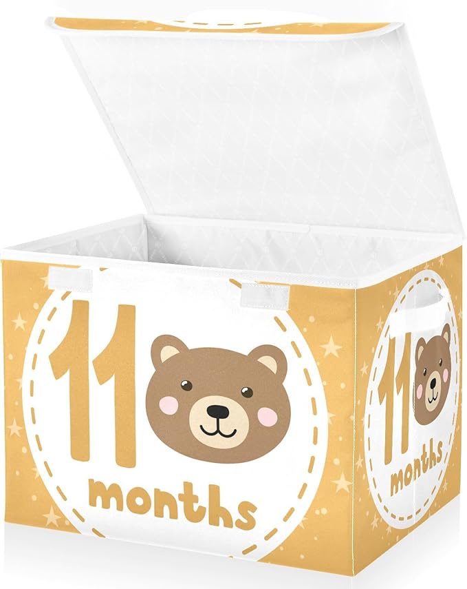 11_months Storage Boxes with Lids Foldable Shoe Storage Storage and Organization for Home Studyroom Office Basket