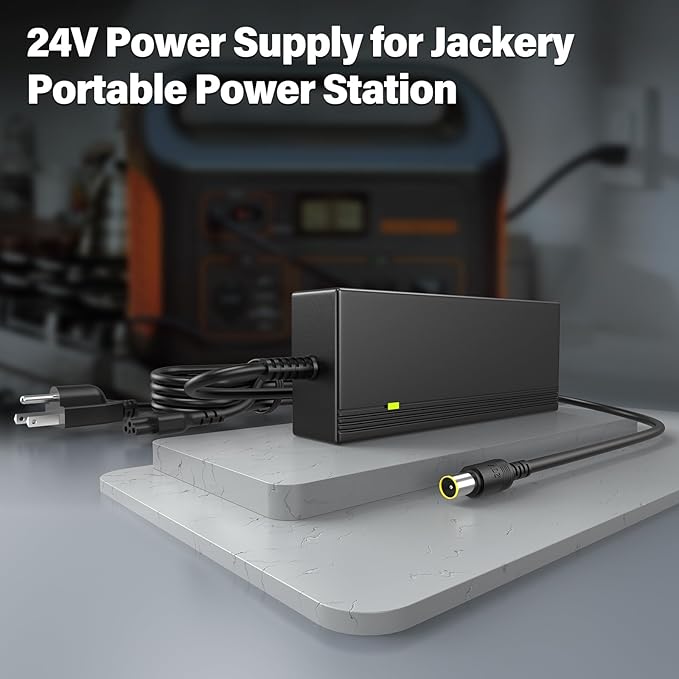 24V 180W Generator Charger for Jackery 1000 Portable Solar Generator Power Station Power Cord AC Adapter Compatible with Jackery Explorer 1000 880 E1000 E880 1002Wh 880Wh 3x1000W Charging Plug Cable