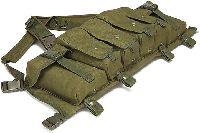 Outdoor Sports Airsoft Gear Combat Assault Molle Vest Accessory Pouch Bag Carrier Tactical Camouflage Chest Rig
