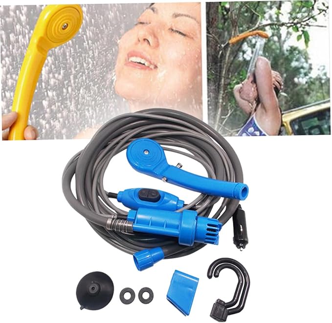 -in-one 12v Outdoor Camping Shower 5m Power Cable for Car Home Outdoor Use