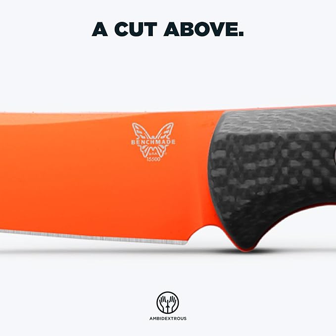 Benchmade - MeatCrafter 15500 Hunting and Cutlery Knife with Black Carbon Fiber Handle (15500OR-2)