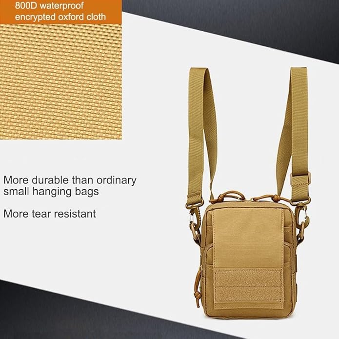 Outdoor Sports Hiking Sling Pack Camouflage Tactical Molle Shoulder Bag Crossbody Casual Pack Waist Pack