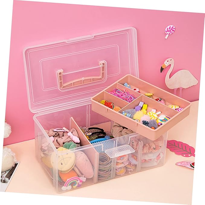 Cabilock Storage Bins Lid Multipurpose Storage Box Handle Lid Pantry Storage Organizer