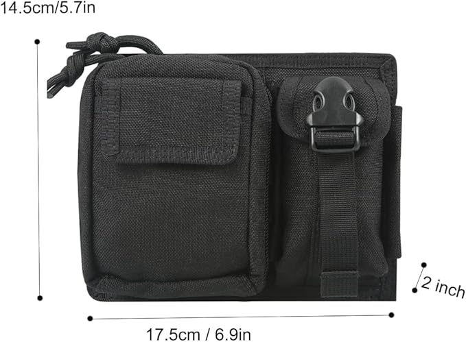 Tactical EDC Pouch Molle Belt Waist Gadget Tool Bag Compact Utility Pouch 1000D Nylon