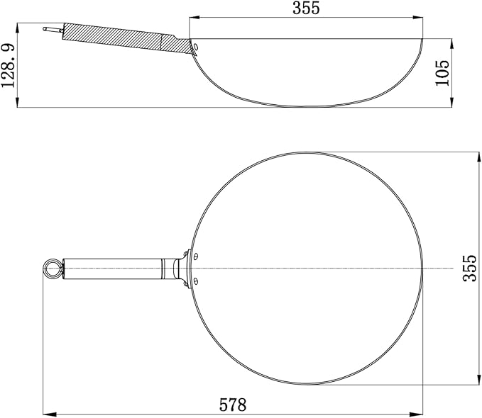 Valtcan T35 Titanium Wok Pan 14 Grade 1 Pure Titanium 2.0mm Solid (Not Coated) PFAS-Free No PTFE No Chemical Coatings 3 lbs Ultralight Non-Stick Without Chemicals Metal Utensil Safe