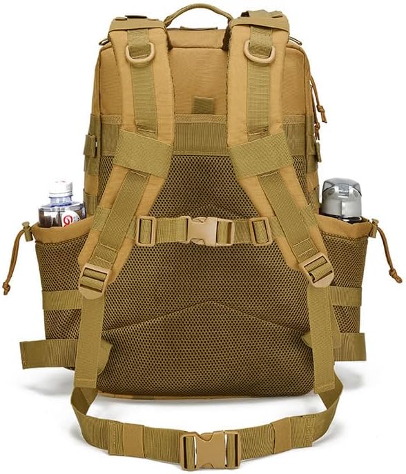 Outdoor Sports Pack Hiking Bag Rucksack Knapsack Combat Camouflage Tactical Backpack - Black
