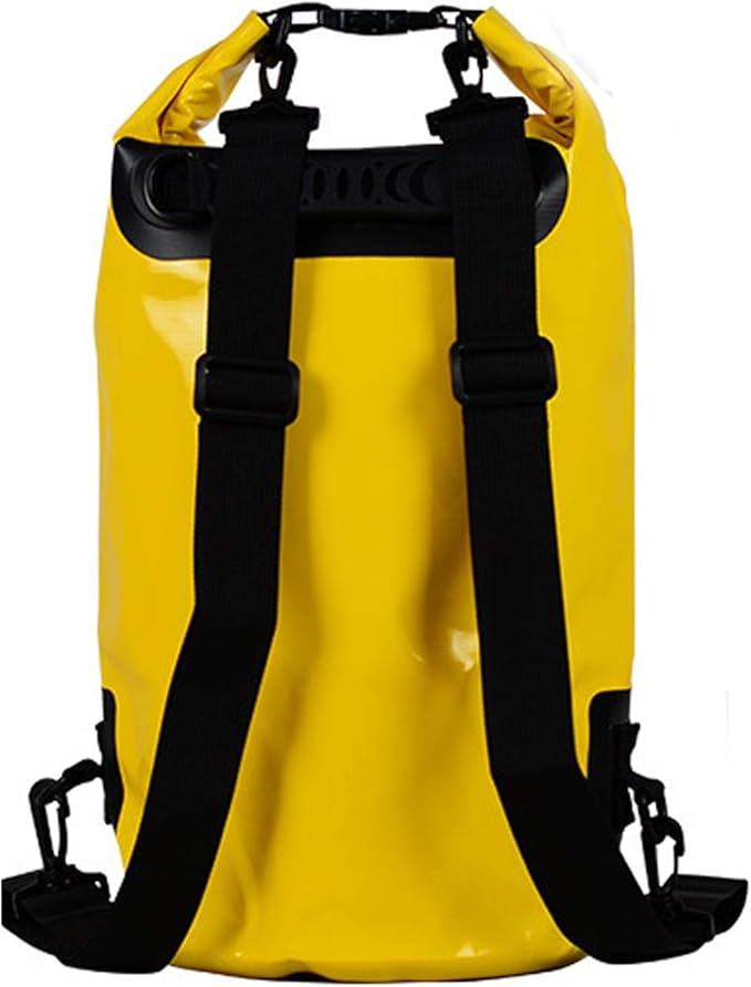 Beach Bag Outdoor Portable Waterproof Bucket Used for Outdoor Cycling Camping Water Sports Storage Bag Outdoor Quick-Drying Bag (Color : Red Size : 24.537cm) (Yellow 24.5 * 37cm) (Yellow 24.5*37cm)