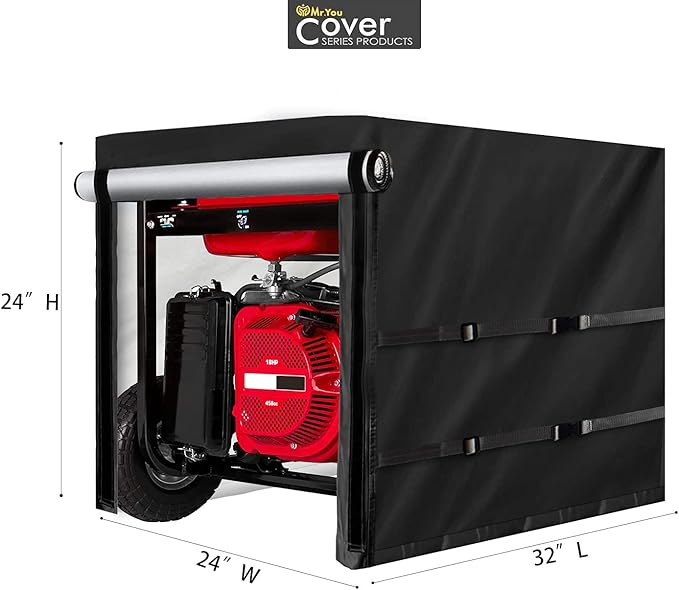 Mr.You Waterproof Universal Generator Cover32inch 600D Oxford Cloth Generator Cover for Universal Portable Generators 5000-10000 Watt 32''L x 24''W x24H