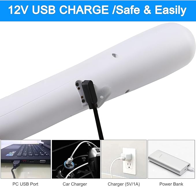 Portable Outdoor Shower Handheld Electric Shower+8L Water Bag IPX6 Waterproof USB Charging Compact and Lightweight Suitable for Outdoor Camping Beach Shower Hiking pet Bathroom