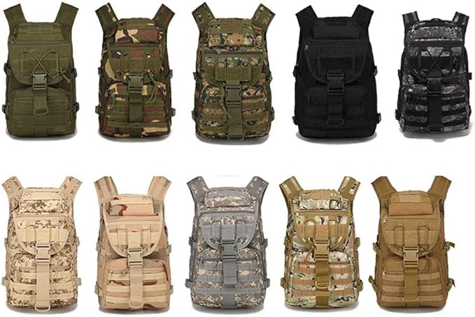 Outdoor Sports Pack Hiking Bag Tactical Rucksack Camo Knapsack Combat Camouflage Tactical Molle X7 35L Backpack