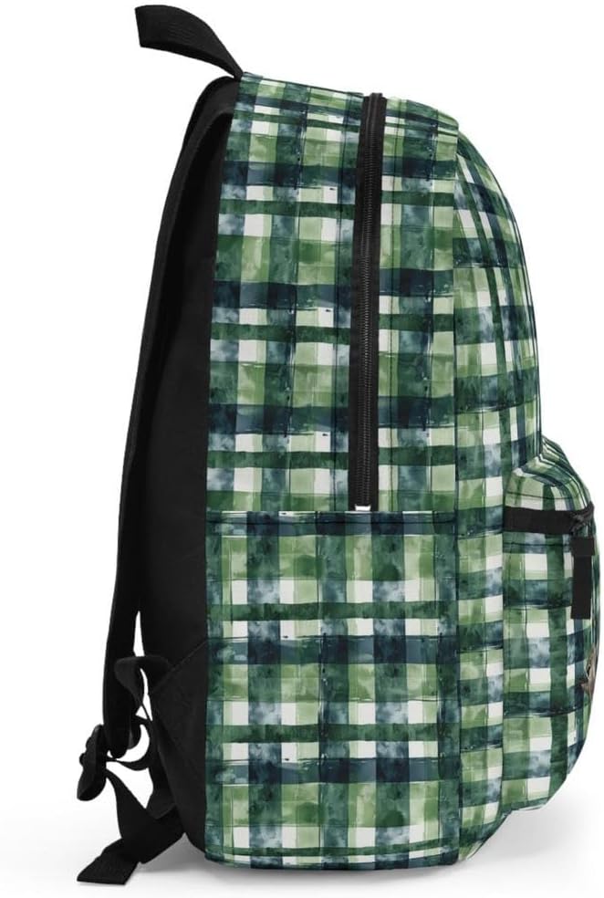 Blue and Green Striped Backpack Duck Hunting Back to School Hunting Bag Book Bag