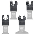 OX Premium Oscillating Tool Blades 4 Pack – Multitool Blades Kit for Wood Plastic Drywall - Two Coarse One Fine One Bi-Metal Blades – Universal Fit Oscillating Saw Blades Fit Most Oscillating Saws