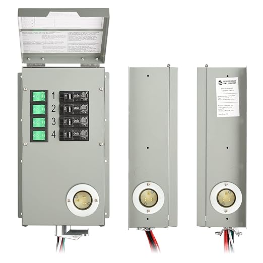 Nature’s Generator Power 15A Transfer Switch Kit 4 Circuits Indoor UL Approved