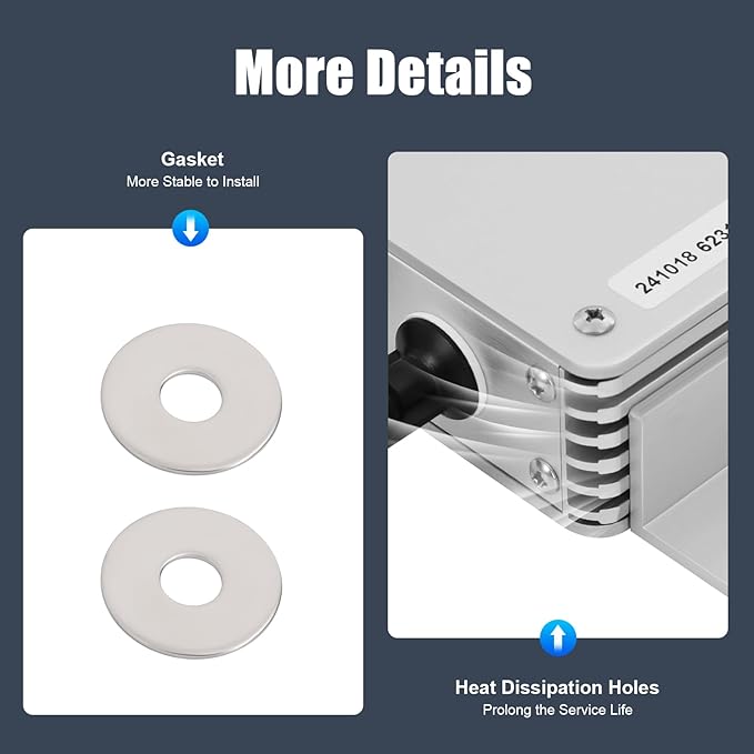 1200W Solar Grid Tie Micro Inverter IP65 Waterproof MPPT &amp LCD Display DC 17-50V Input/AC 80-160V Output Pure Sine Wave Auto Power Transmission for 24V/30V/36V Solar Panels