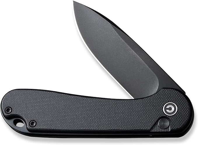 CIVIVI Elementum II Pocket Folding Knife 2.96 Nitro-V Steel Blade G10 Handle Utility Knife with Deep Carry Pocket Clip for Camping Hiking Hunting C18062P-1