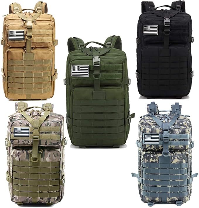 Molle Assault Pack 45L Tactical Backpack 3 Day Pack Bag Survival Rucksack