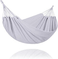 SUNCREAT Medium Size Tree Hammocks for Outside Patio Hammock Without Stand Light Gray