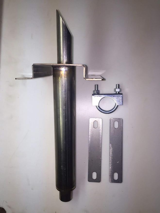 GenExhaust Universal generator exhaust system double layer wall attachment for 1 ID steel flex tubing