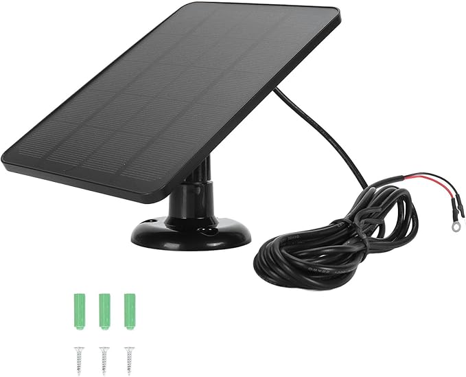 JTLB Solar Panel Camera Charger 10W Video Doorbell Solar Panel Charger for Nest for Doorbell 2K Camera for Ring Video Doorbell 2 for Doorbell 3 (CSP4W-O-B) JTLBfgawxe13bk-11