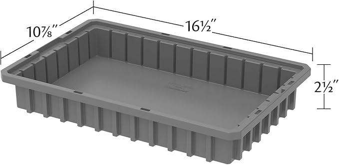 Akro-Mils 33162GREY Akro-Grid Dividable Box (12 Pack) Gray