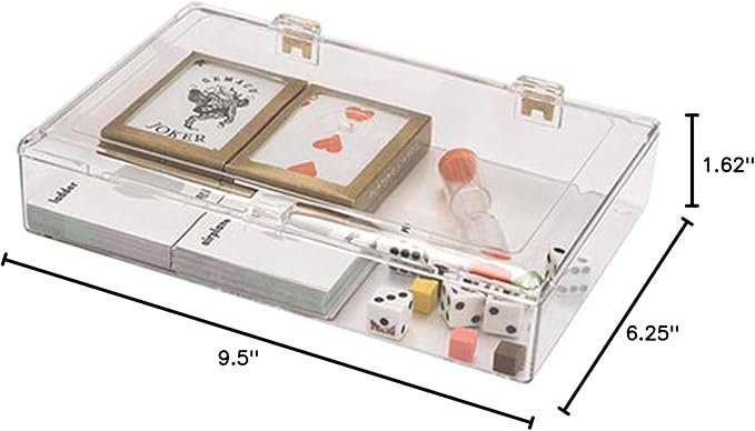 Pioneer Plastics 600C Clear Rectangular Plastic Hinged Container 9.5 W x 6.25 D x 1.5625 H Pack of 2
