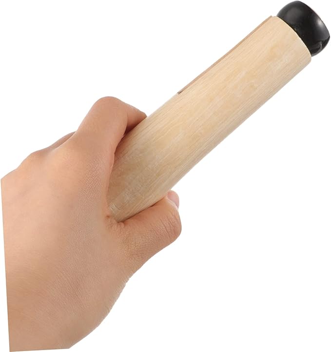 UKCOCO 2-Pack Wooden Axe Handle Replacement for Hatchets Sturdy Qiangmu Wood Anti-Slip Grip for Camping and Outdoor Wood Splitting