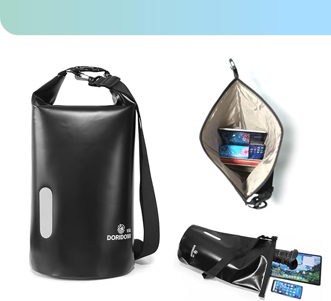 Faraday Bags 11L Set Waterproof EMP Bag Military Grade Faraday bag RFID Signal Blocking Shield Bag Large Dry Bag for Phones &amp Laptops Security Protect Data Devices From Hacking