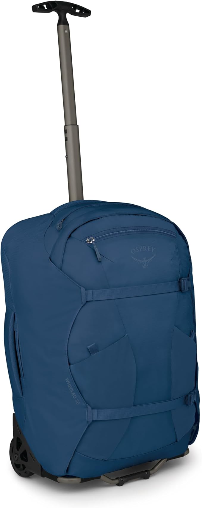 Osprey Farpoint Fairview 36L Wheeled Travel Pack - Carry On Luggage with Wheels - Rolling Backpack Travel Bag Antique Blue